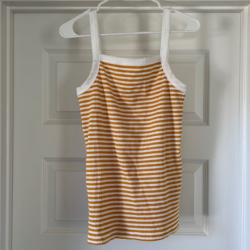 Ribbed Square Neck Tank